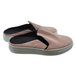 ZCD Montreal Slip On Sneakers Size 37 6.5-7 Pink Suede Comfort Mules Italy‎